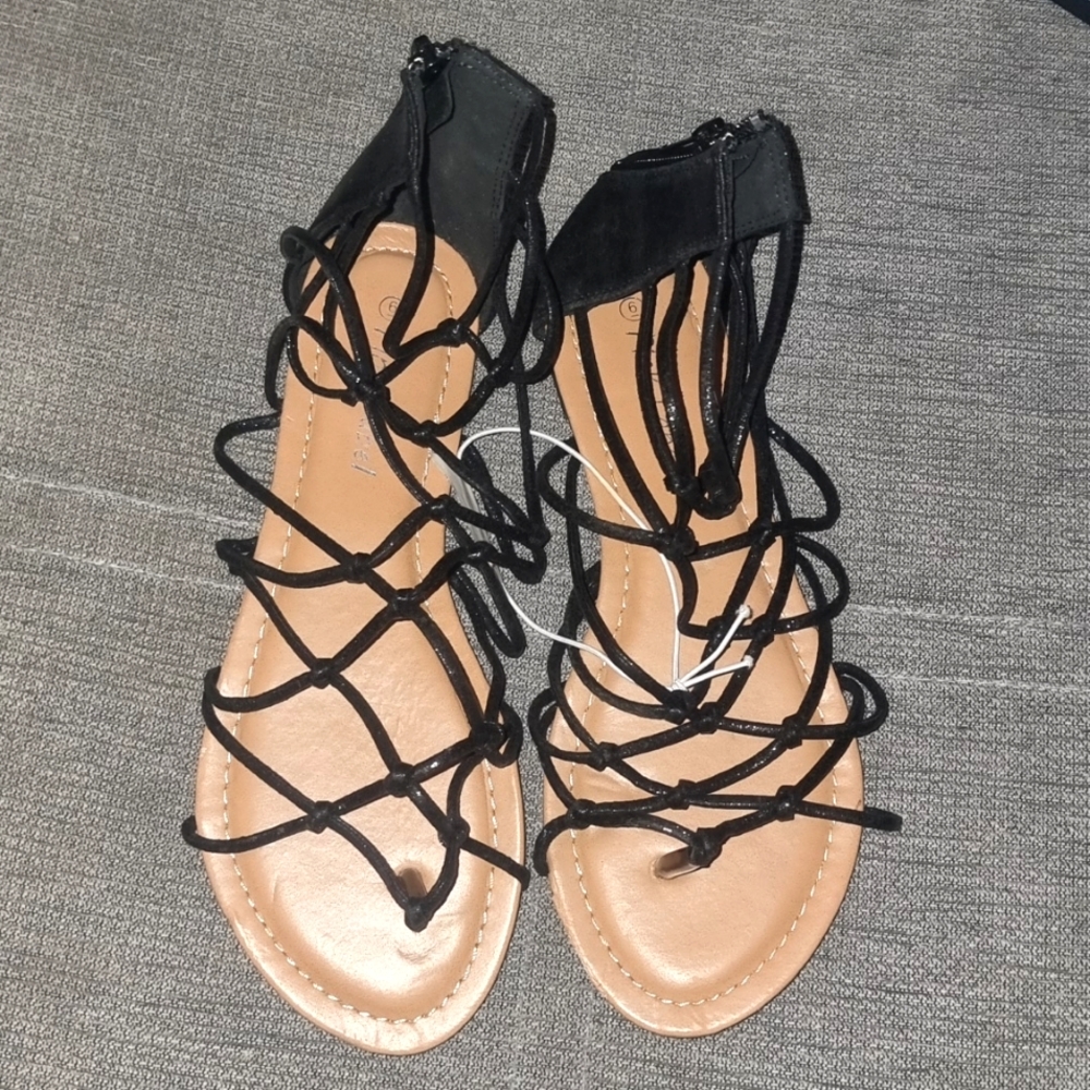 Multi Strap Flat Sandal